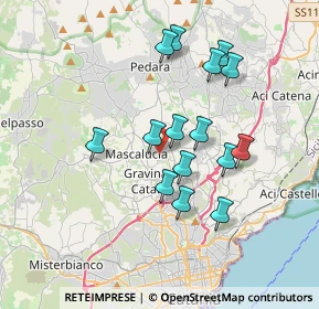 Mappa Via Guglielmo Marconi, 95030 Tremestieri Etneo CT, Italia (3.612)