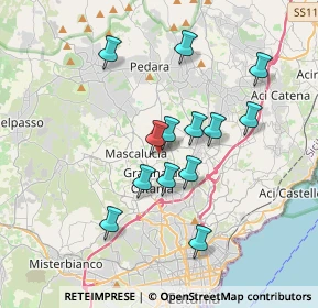 Mappa Via Guglielmo Marconi, 95037 Tremestieri Etneo CT, Italia (3.56462)