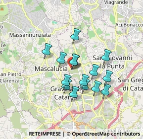 Mappa Via Guglielmo Marconi, 95030 Tremestieri Etneo CT, Italia (1.50133)