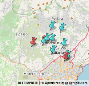 Mappa Via F. Timpanaro, 95030 San Pietro Clarenza CT, Italia (3.07636)