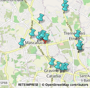 Mappa Viale S. Francesco, 95030 Mascalucia CT, Italia (1.16706)