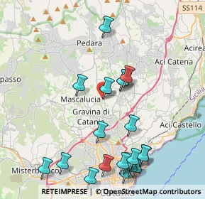 Mappa Via Cristoforo Colombo, 95030 Tremestieri Etneo CT, Italia (5.2965)