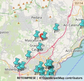 Mappa Via Cristoforo Colombo, 95030 Tremestieri Etneo CT, Italia (6.112)