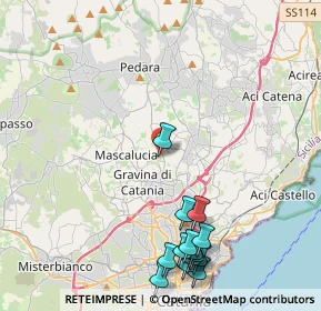 Mappa Via Cristoforo Colombo, 95030 Tremestieri Etneo CT, Italia (5.89143)
