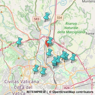 Mappa Via Pieve a Nievole, 00138 Roma RM, Italia (4.13417)