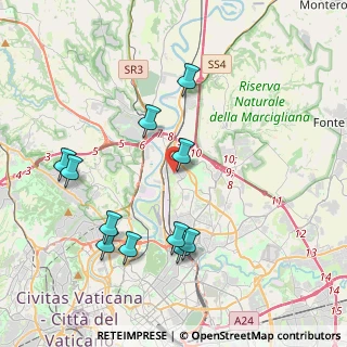 Mappa Via Pieve a Nievole, 00138 Roma RM, Italia (4.42273)