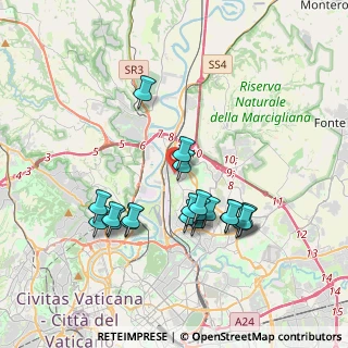 Mappa Via Pieve a Nievole, 00138 Roma RM, Italia (3.7065)