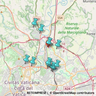 Mappa Via Pieve a Nievole, 00138 Roma RM, Italia (3.415)