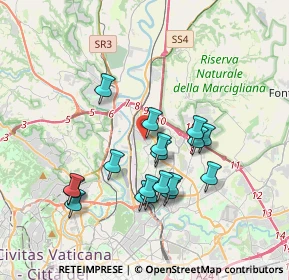 Mappa Piazza dei Vocazionisti, 00138 Roma RM, Italia (3.57111)