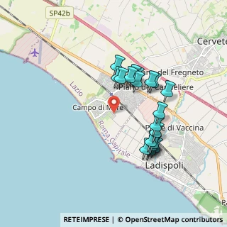 Mappa Via degli Eucalipti, 00052 Cerveteri RM, Italia (1.7375)