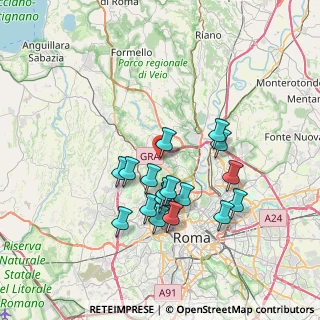 Mappa Via Montefiascone, 00189 Roma RM, Italia (6.84882)