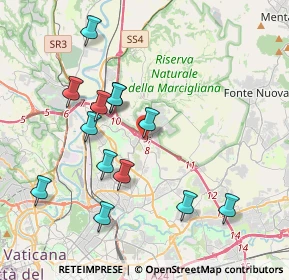 Mappa Via Mildura, 00139 Roma RM, Italia (4.13308)