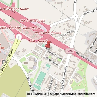 Mappa Via melbourne 10, 00139 Roma, Roma (Lazio)