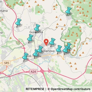 Mappa Via della Campanella, 00012 Villanova RM, Italia (3.98909)