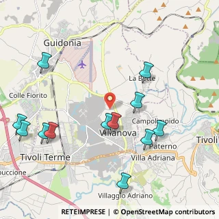Mappa Via della Campanella, 00012 Villanova RM, Italia (2.52667)