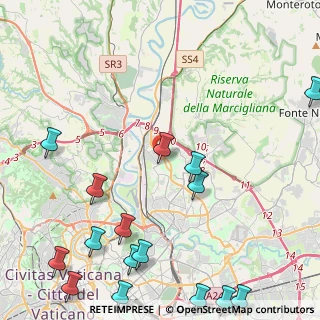 Mappa Via Ines Alfani Tellini, 00138 Roma RM, Italia (6.7125)