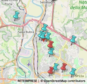 Mappa Via Sansepolcro, 00138 Roma RM, Italia (2.29357)
