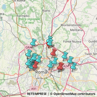 Mappa Via Sansepolcro, 00138 Roma RM, Italia (7.89158)