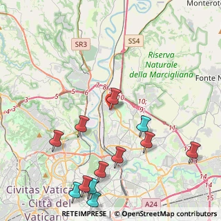 Mappa Via Sansepolcro, 00138 Roma RM, Italia (5.65583)