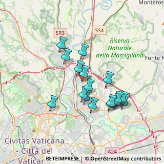Mappa Via Sansepolcro, 00138 Roma RM, Italia (3.31412)