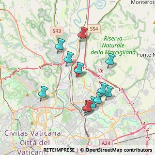 Mappa Via Sansepolcro, 00138 Roma RM, Italia (3.68083)