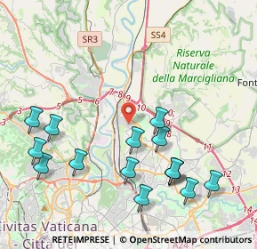 Mappa Via Sansepolcro, 00138 Roma RM, Italia (4.89067)