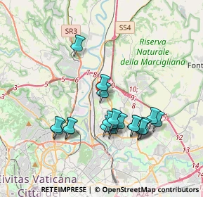 Mappa Via Sansepolcro, 00138 Roma RM, Italia (3.645)