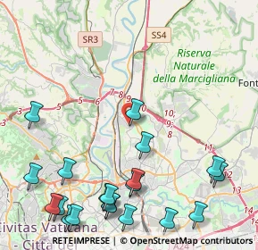 Mappa Via Sansepolcro, 00138 Roma RM, Italia (6.1215)
