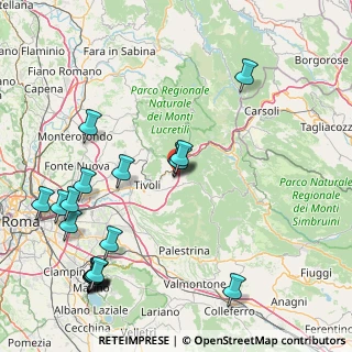 Mappa Strada Vicinale del Formello, 00024 Castel Madama RM, Italia (22.4485)