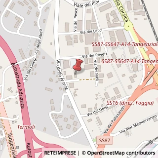 Mappa Via Dei Meli, 86039 Termoli, Campobasso (Molise)