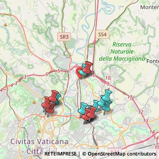 Mappa Via Monte S. Savino, 00100 Roma RM, Italia (4.223)