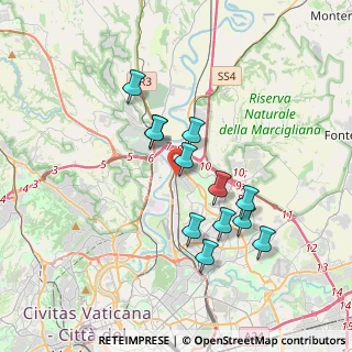 Mappa Via Monte S. Savino, 00100 Roma RM, Italia (3.34417)