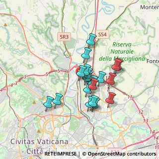 Mappa Via Monte S. Savino, 00100 Roma RM, Italia (2.83632)