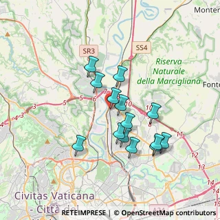 Mappa Via Monte S. Savino, 00100 Roma RM, Italia (3.225)