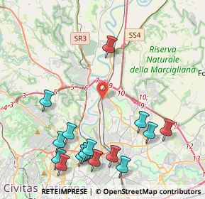 Mappa Via Monte S. Savino, 00100 Roma RM, Italia (5.44467)
