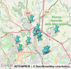Mappa Via Monte S. Savino, 00100 Roma RM, Italia (3.355)