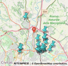 Mappa Via Monte S. Savino, 00100 Roma RM, Italia (4.5755)