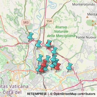 Mappa Circonvallazione Orientale, 00138 Roma RM, Italia (3.69688)