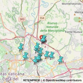 Mappa Circonvallazione Orientale, 00138 Roma RM, Italia (3.59643)