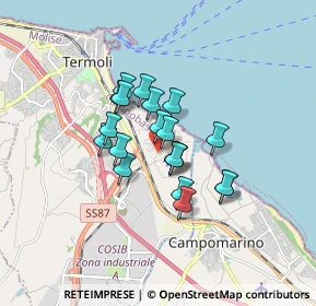 Mappa Via Rio del Croccolone, 86039 Termoli CB, Italia (1.218)