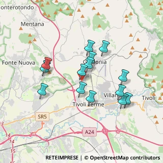 Mappa 00012 Guidonia Montecelio RM, Italia (3.42214)