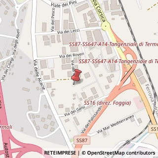 Mappa Via dei Meli, 41, 86039 Termoli, Campobasso (Molise)