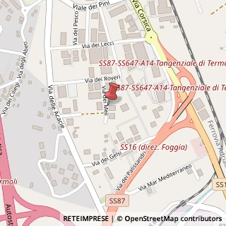 Mappa Via dei Meli, 9, 86039 Termoli, Campobasso (Molise)