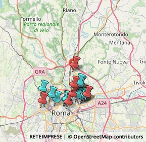 Mappa Piazza Stia, 00138 Roma RM, Italia (7.02789)