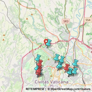 Mappa Via del Fosso del Poggio, 00189 Roma RM, Italia (5.63063)