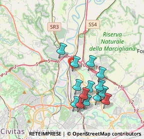 Mappa V.VENETO II°p LUCCA SEDE - OPERATIVA ROMA E PROVINCIA, 00138 Roma RM, Italia (3.80667)