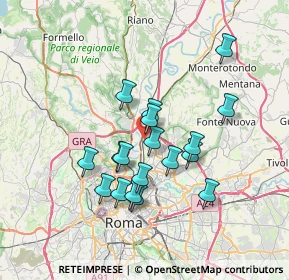 Mappa V.VENETO II°p LUCCA SEDE - OPERATIVA ROMA E PROVINCIA, 00100 Roma RM, Italia (6.37556)