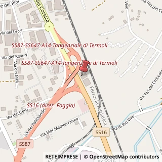 Mappa s.s 16 europa 2 km 547, 86039 Termoli CB, Italia, 86039 Termoli, Campobasso (Molise)