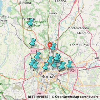 Mappa Via Nicolò Carosio, 00188 Roma RM, Italia (7.49857)