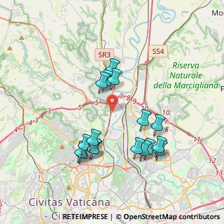 Mappa Via Nicolò Carosio, 00188 Roma RM, Italia (3.85294)